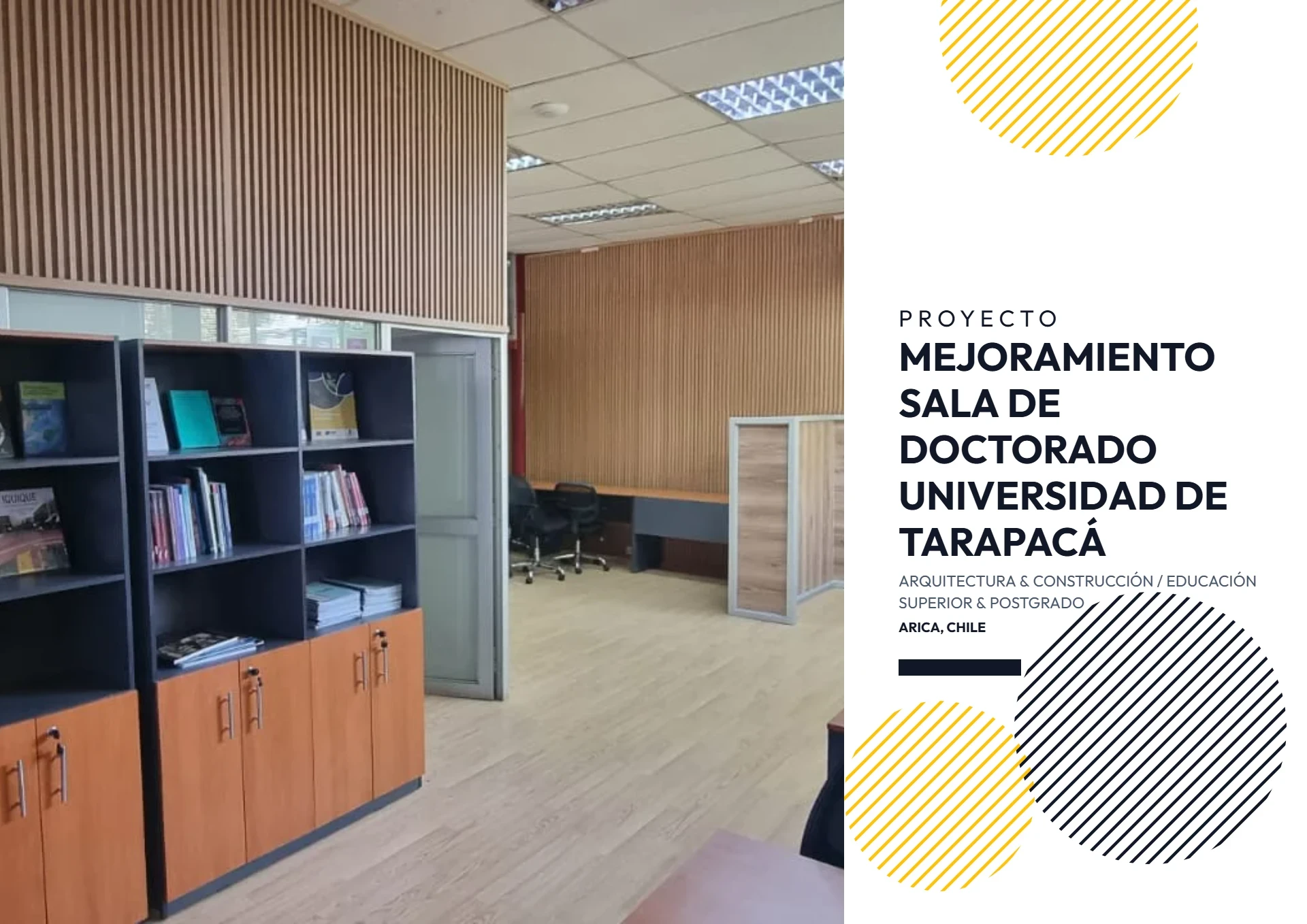 Mejoramiento Sala de Doctorado Universidad de Tarapacá